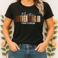 Melanin MLK Martin Luther King Jr. I Have Dream Cool Women's T-Shirt thumb 2