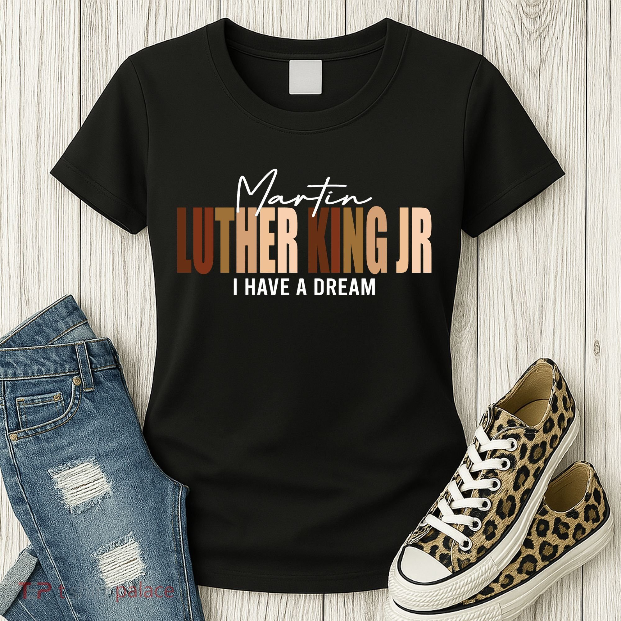 Melanin MLK Martin Luther King Jr. I Have Dream Cool Women's T-Shirt