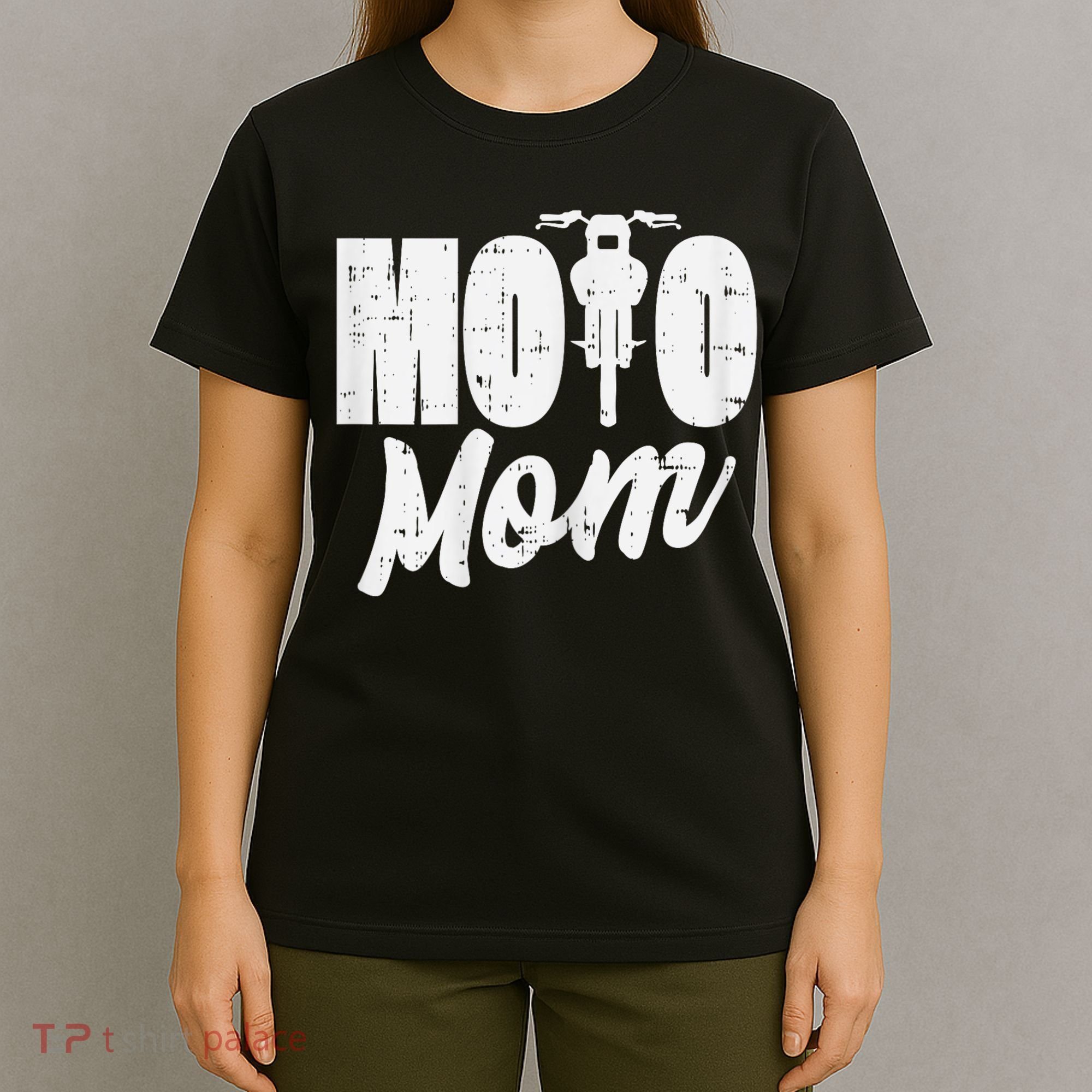 Moto Mom Motorcycle Motocross Dirt Bike Racing Women Gift T-Shirt