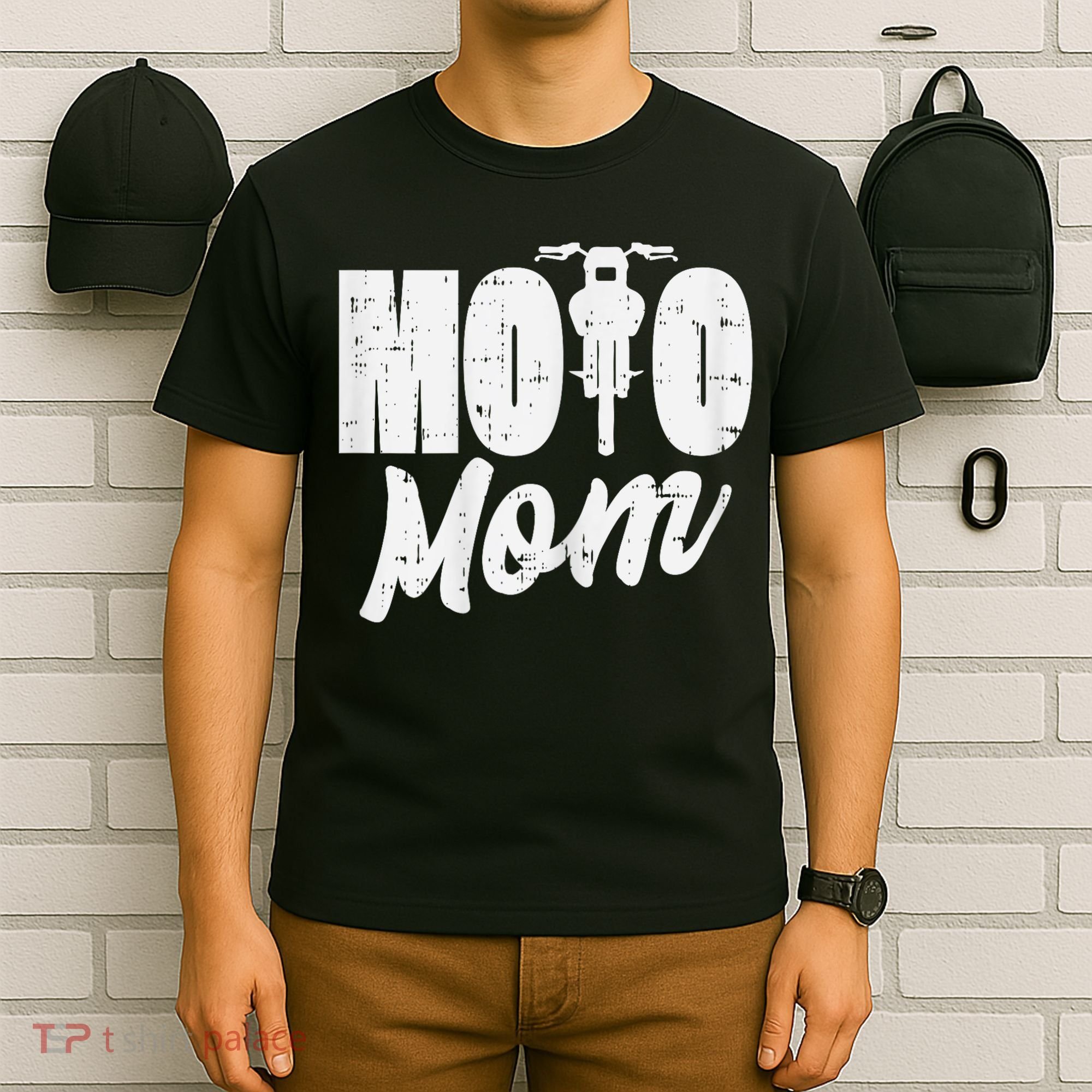Moto Mom Motorcycle Motocross Dirt Bike Racing Women Gift T-Shirt