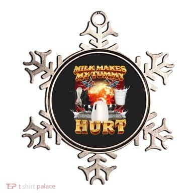 Milk Makes My Tummy Hurt Funny Meme Ornament