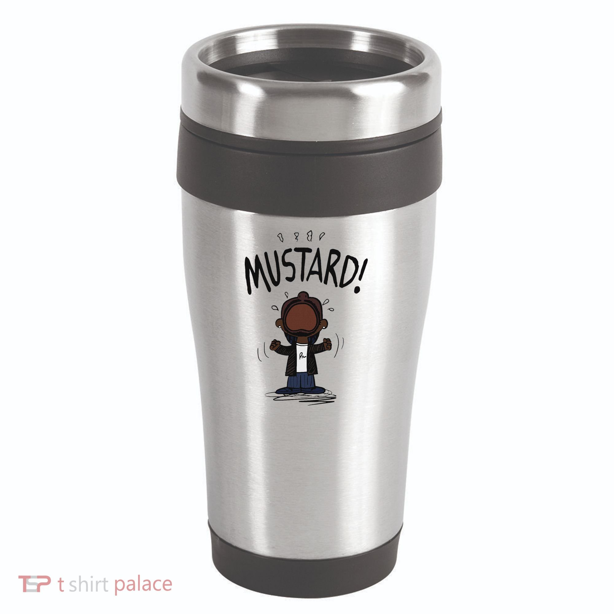 Mustard Meme 16oz Travel Tumbler