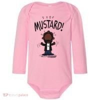 Mustard Meme Baby Long Sleeve Bodysuit thumb 0