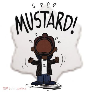 Mustard Meme Ceramic Ornament