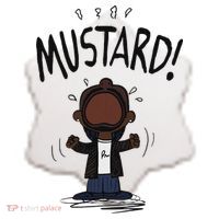 Mustard Meme Ceramic Ornament thumb 2