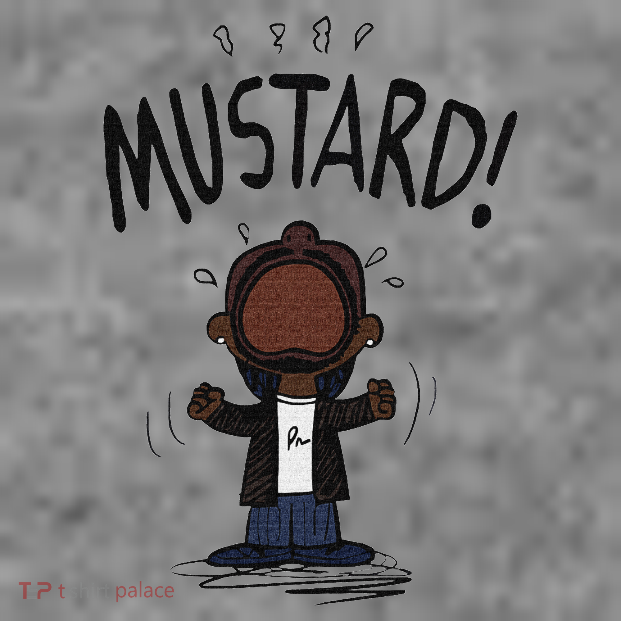 Mustard Meme Sweatshirt Cinch Pack Bag
