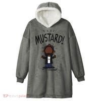 Mustard Meme Hooded Wearable Blanket thumb 0