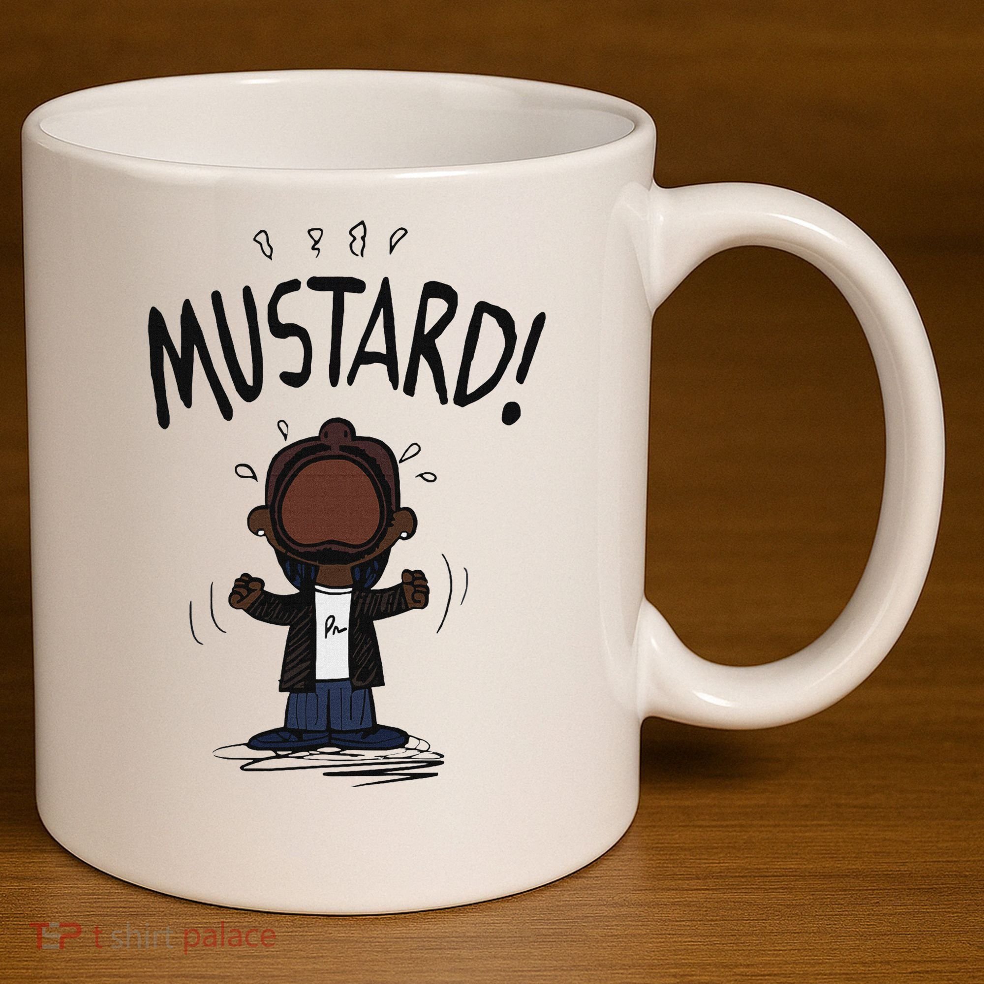 Mustard Meme 11oz C Handle Ceramic Mug