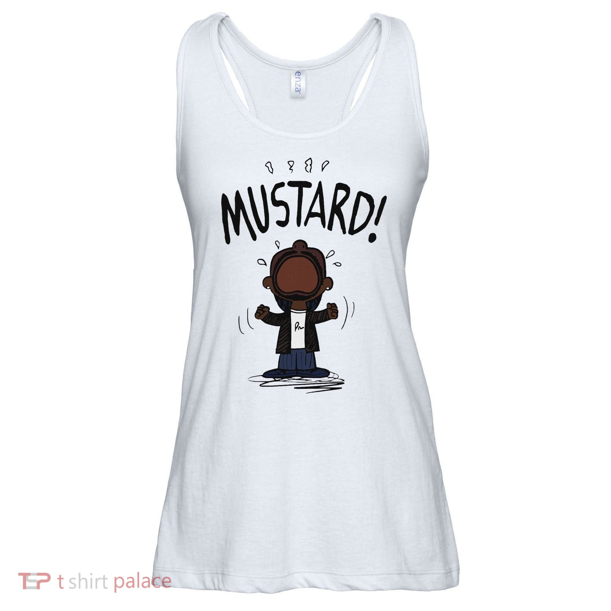 Mustard Meme Ladies Essential Flowy Tank