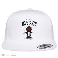 Mustard Meme Flat Bill Trucker Hat thumb 0