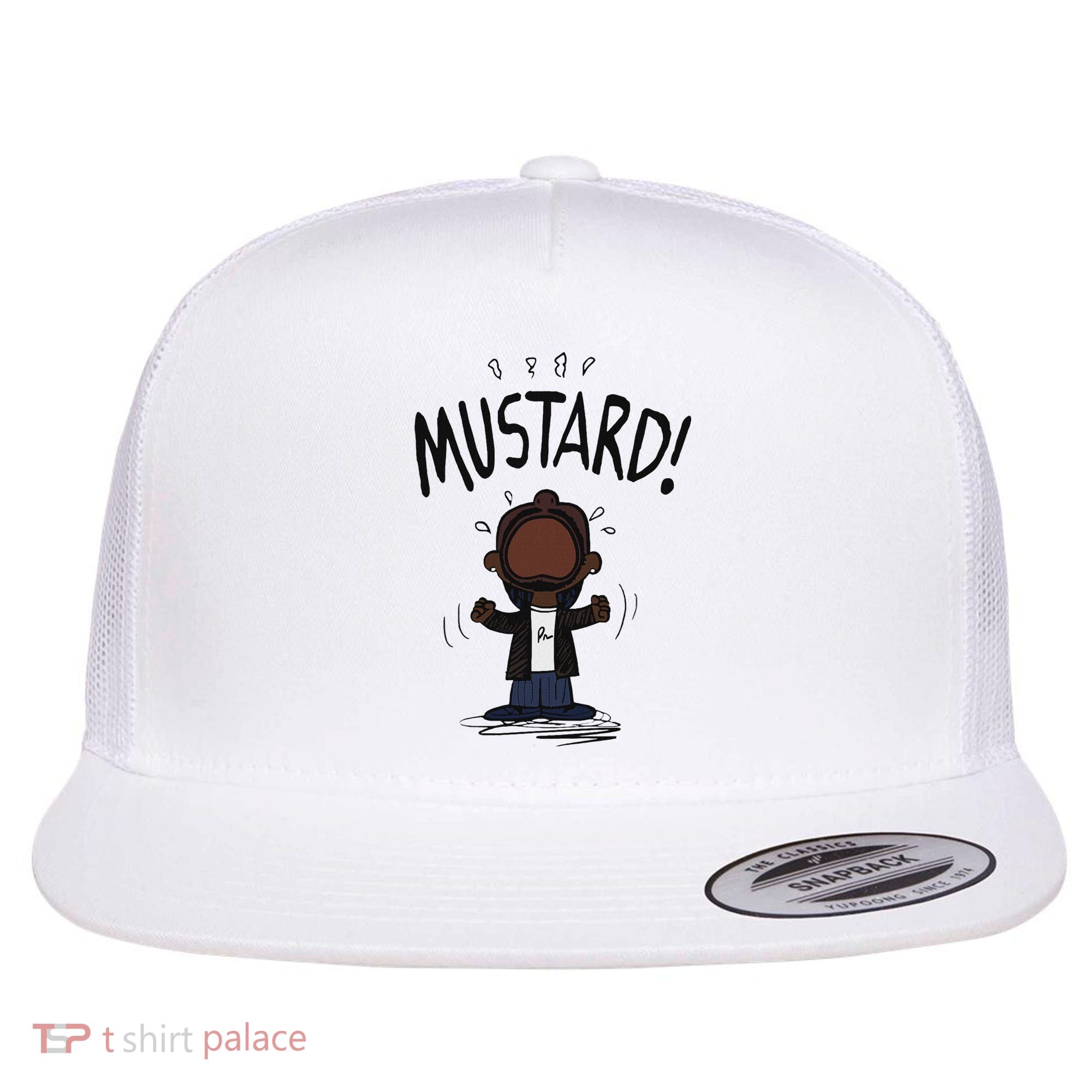 Mustard Meme Flat Bill Trucker Hat
