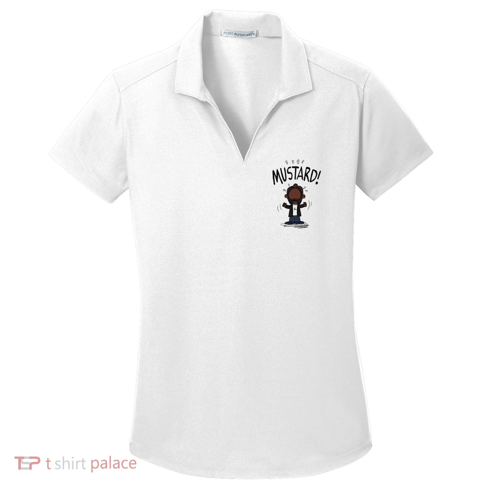 Mustard Meme Women's Dry Zone Grid Polo
