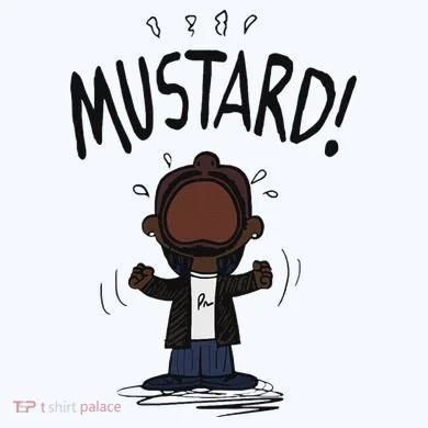 Mustard Meme Urban Oversized Heavyweight T-Shirt