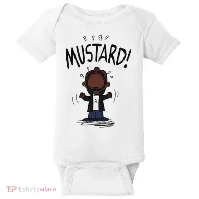 Mustard Meme Baby Bodysuit