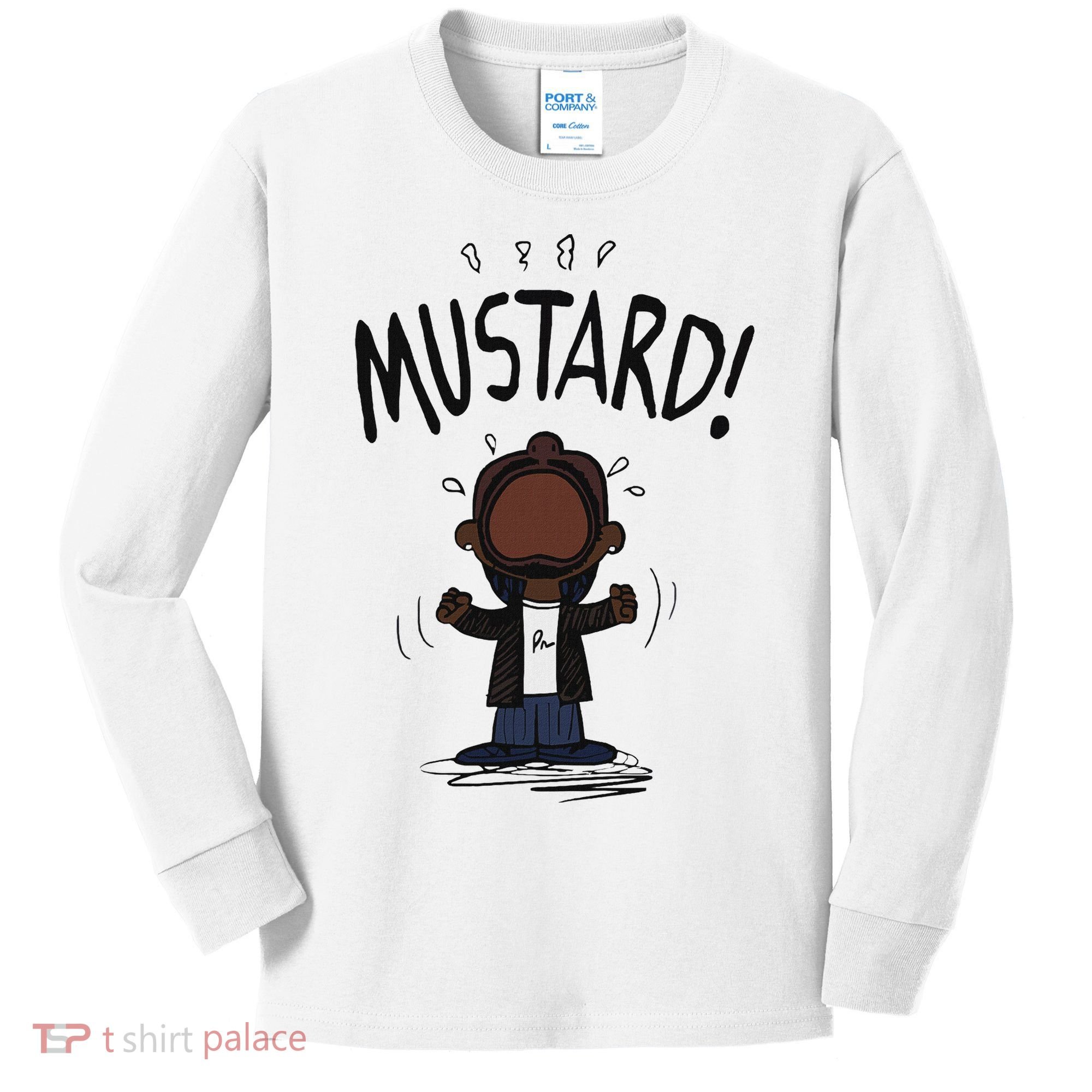 Mustard Meme Kids Long Sleeve Shirt