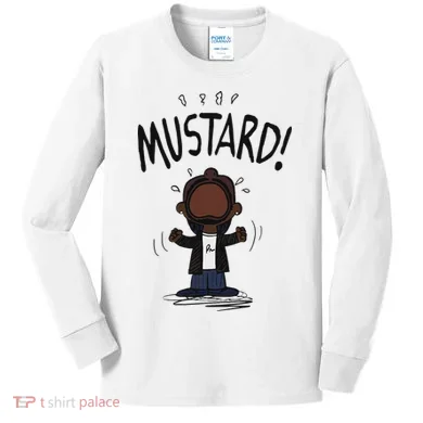 Mustard Meme Kids Long Sleeve Shirt