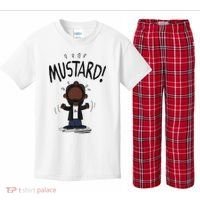 Mustard Meme Kids Plaid Pajama Set thumb 0