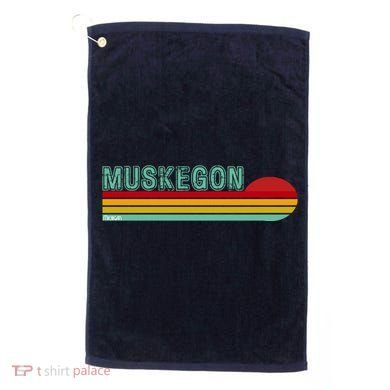 Muskegon Michigan Golf Towel