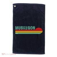 Muskegon Michigan Golf Towel thumb 0