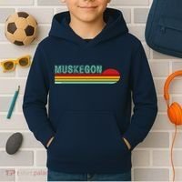 Muskegon Michigan Kids Hoodie thumb 2