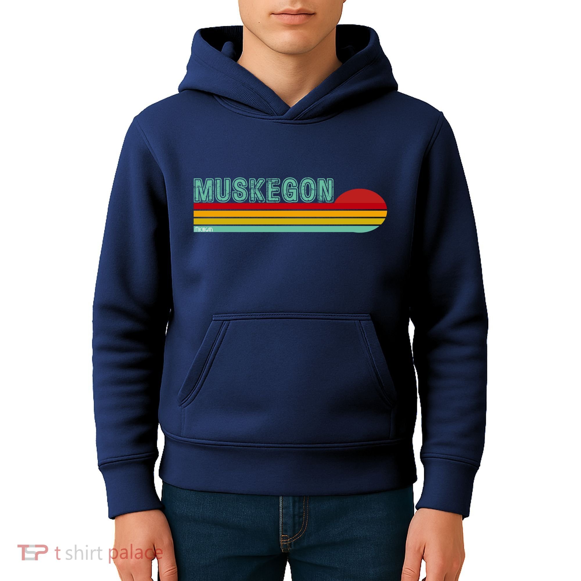 Muskegon Michigan Kids Hoodie