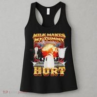 Milk Makes My Tummy Hurt Funny Oddly Specific Dank Meme Women's Tank Top thumb 3