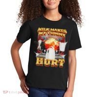 Milk Makes My Tummy Hurt Funny Oddly Specific Dank Meme Kids T-Shirt thumb 2