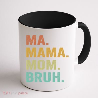 Ma Mama Mom Bruh Vintage Retro Coffee Mug back