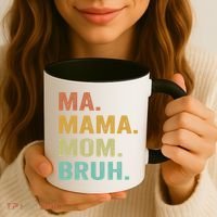 Ma Mama Mom Bruh Vintage Retro Coffee Mug thumb 3