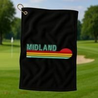 Midland Michigan Golf Towel thumb 1