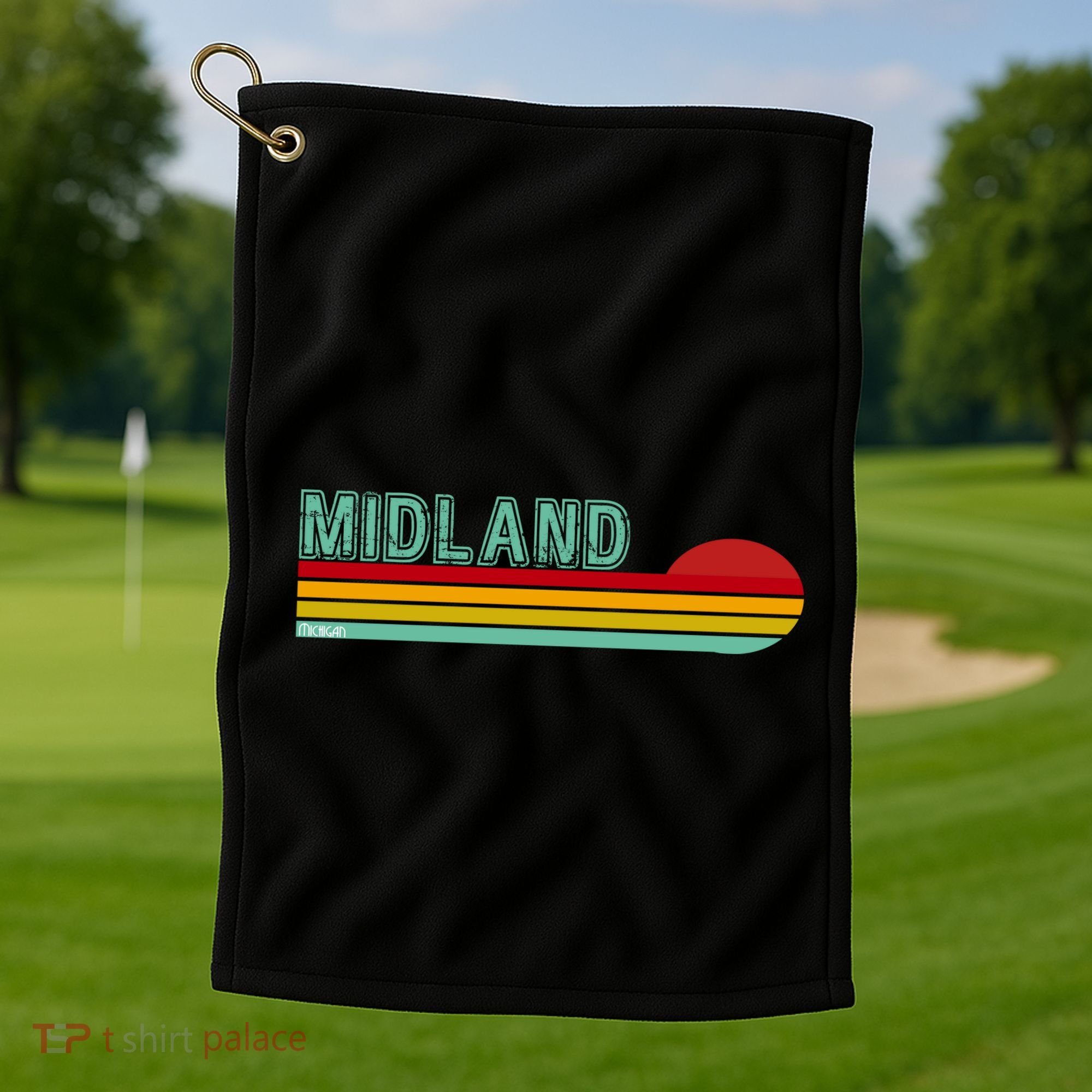 Midland Michigan Golf Towel