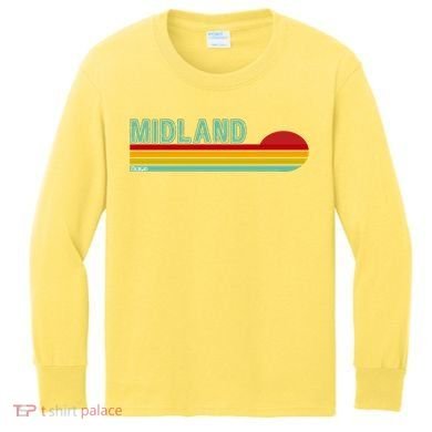 Midland Michigan Kids Long Sleeve Shirt