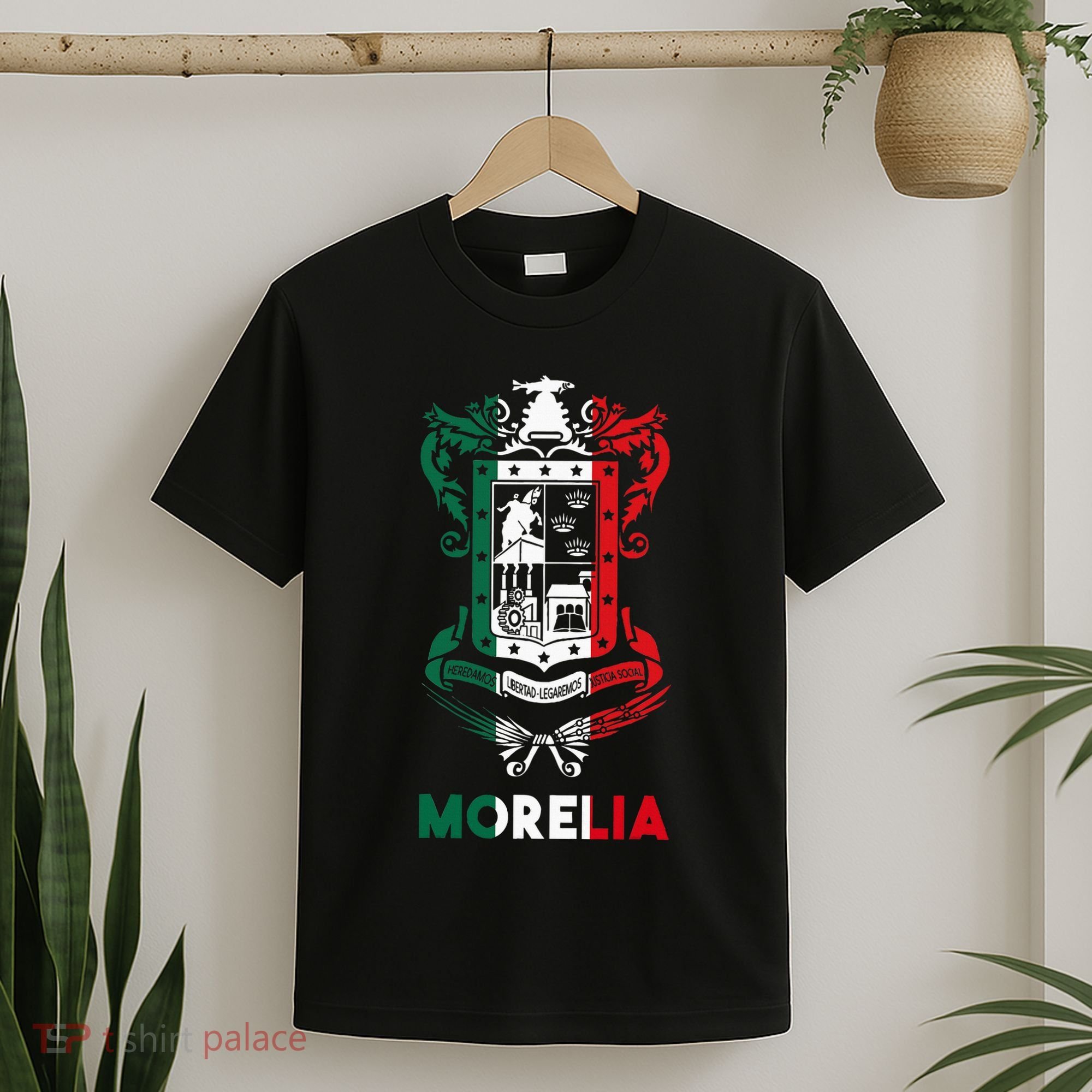 Morelia Michoacan Mexico Escudo Y Lema Arte Emblem Merch T-Shirt