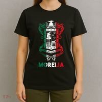 Morelia Michoacan Mexico Escudo Y Lema Arte Emblem Merch T-Shirt thumb 4