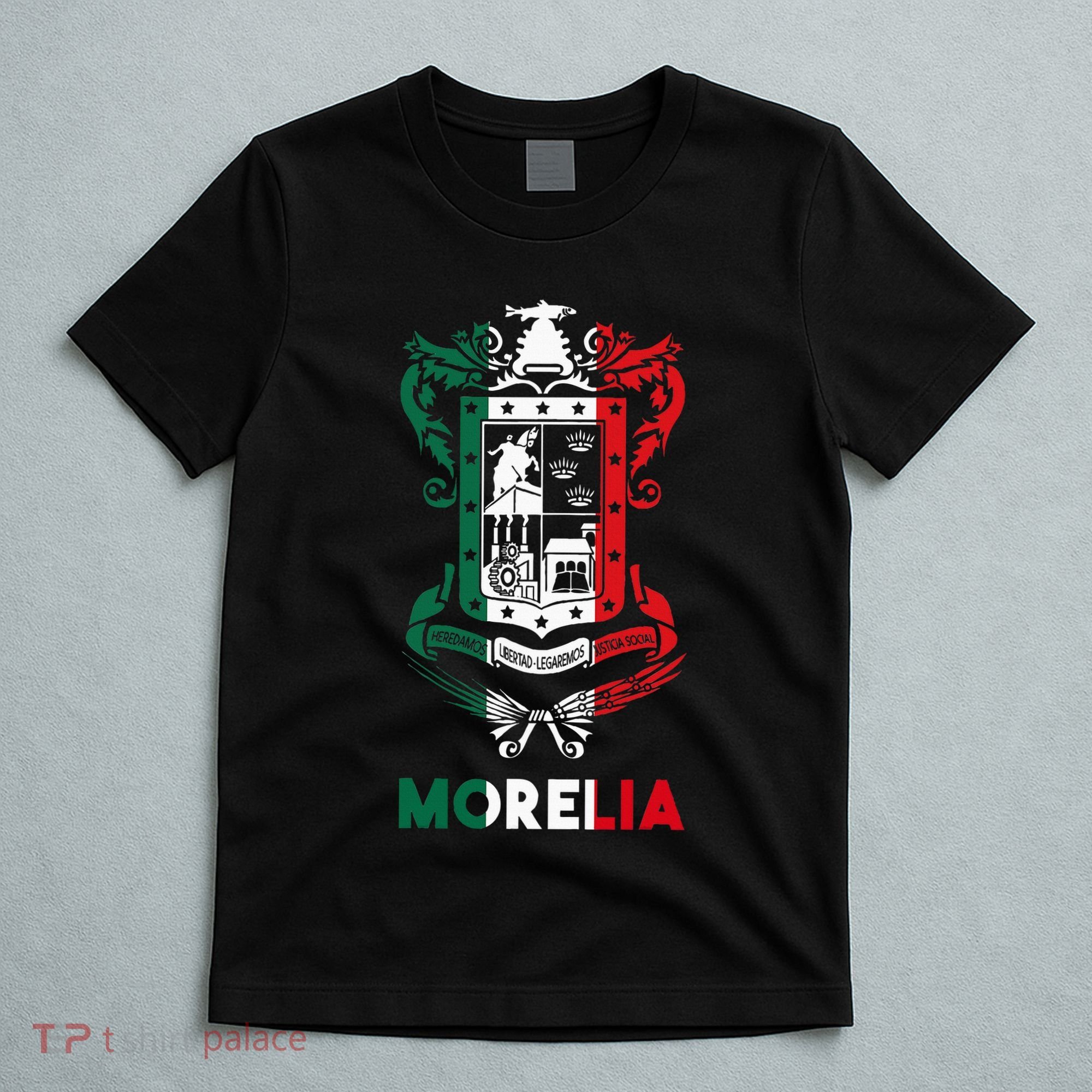 Morelia Michoacan Mexico Escudo Y Lema Arte Emblem Merch T-Shirt