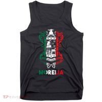Morelia Michoacan Mexico Escudo Y Lema Arte Emblem Merch Tank Top thumb 0