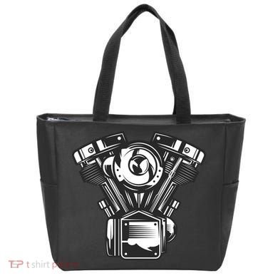 Motorcycle Motor Tote Bag