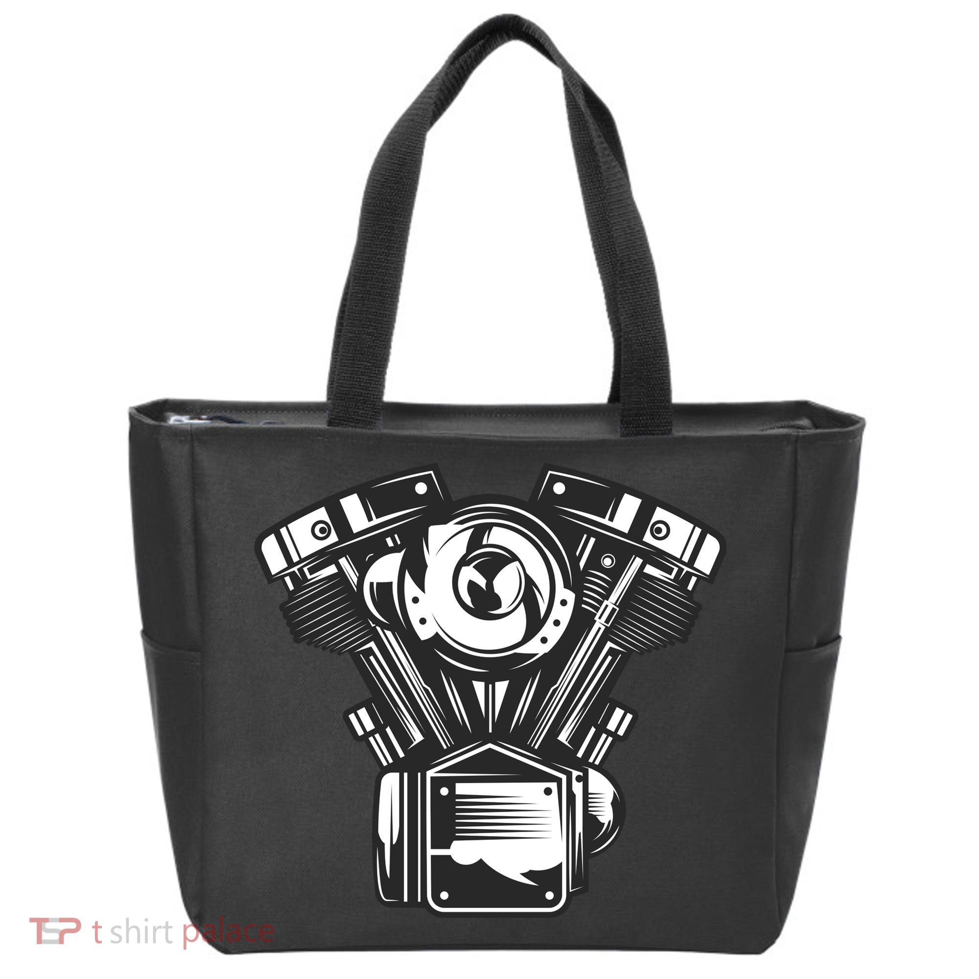 Motorcycle Motor Tote Bag