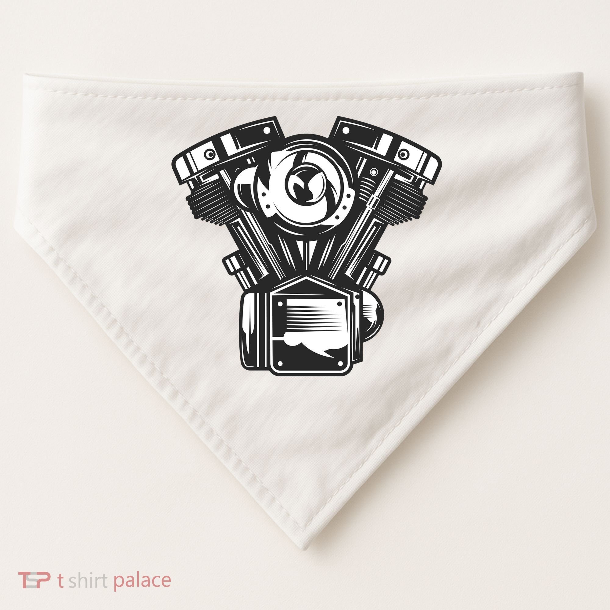 Motorcycle Motor USA-Made Doggie Bandana