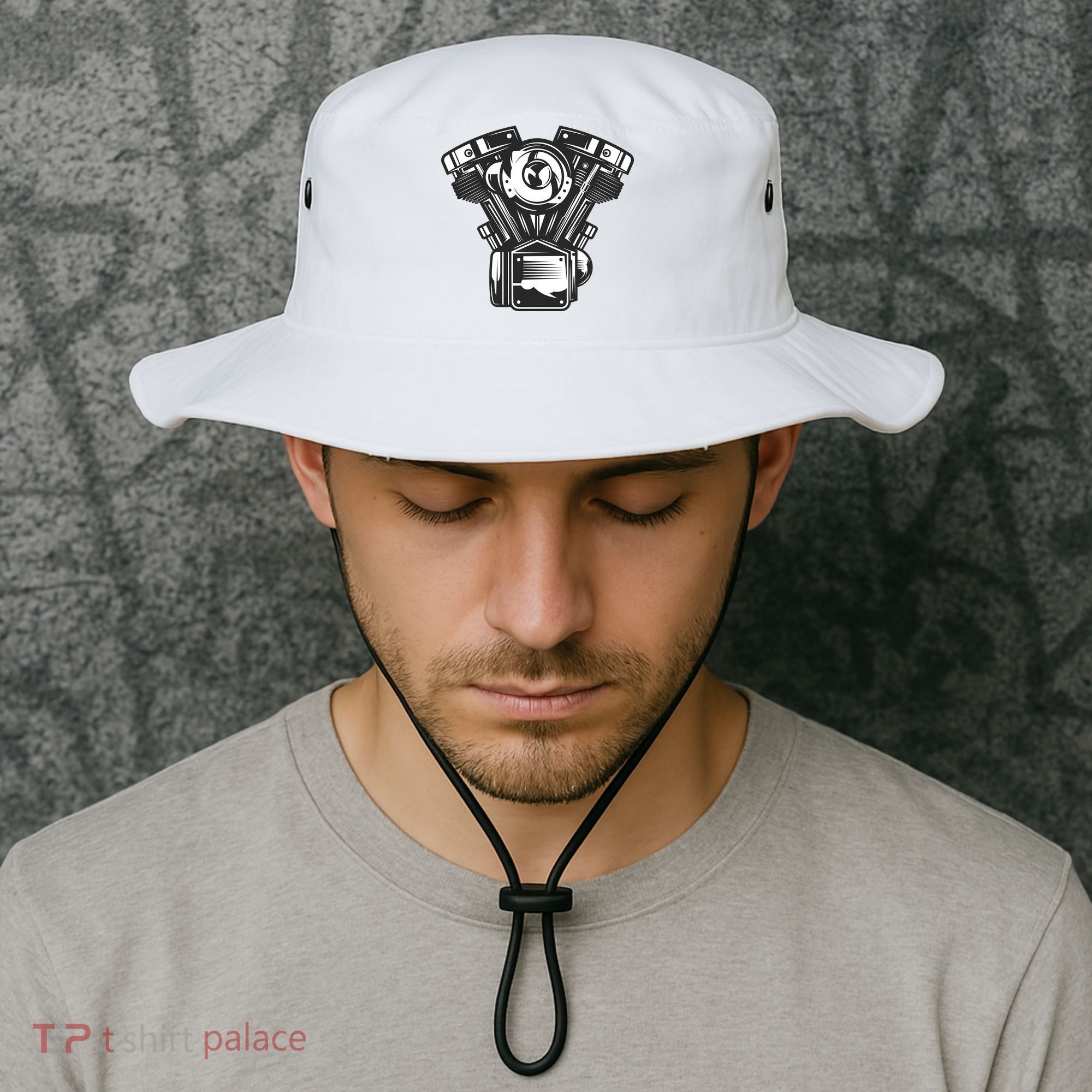 Motorcycle Motor Bucket Hat