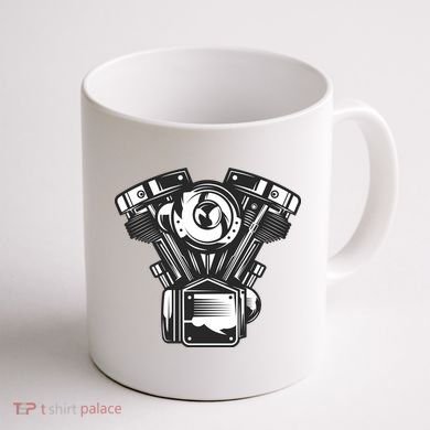 Motorcycle Motor Coffee Mug back