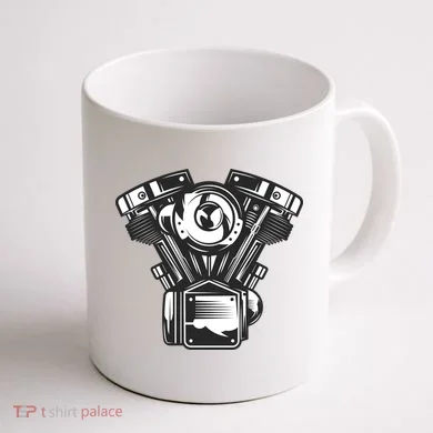 Motorcycle Motor Coffee Mug back