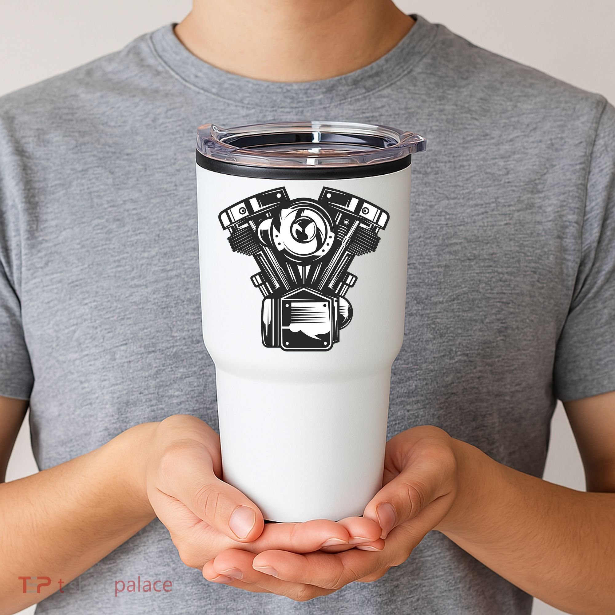 Motorcycle Motor Tumbler