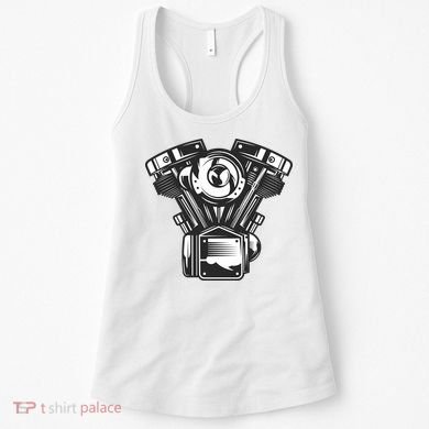 Motorcycle Motor Women's Tank Top