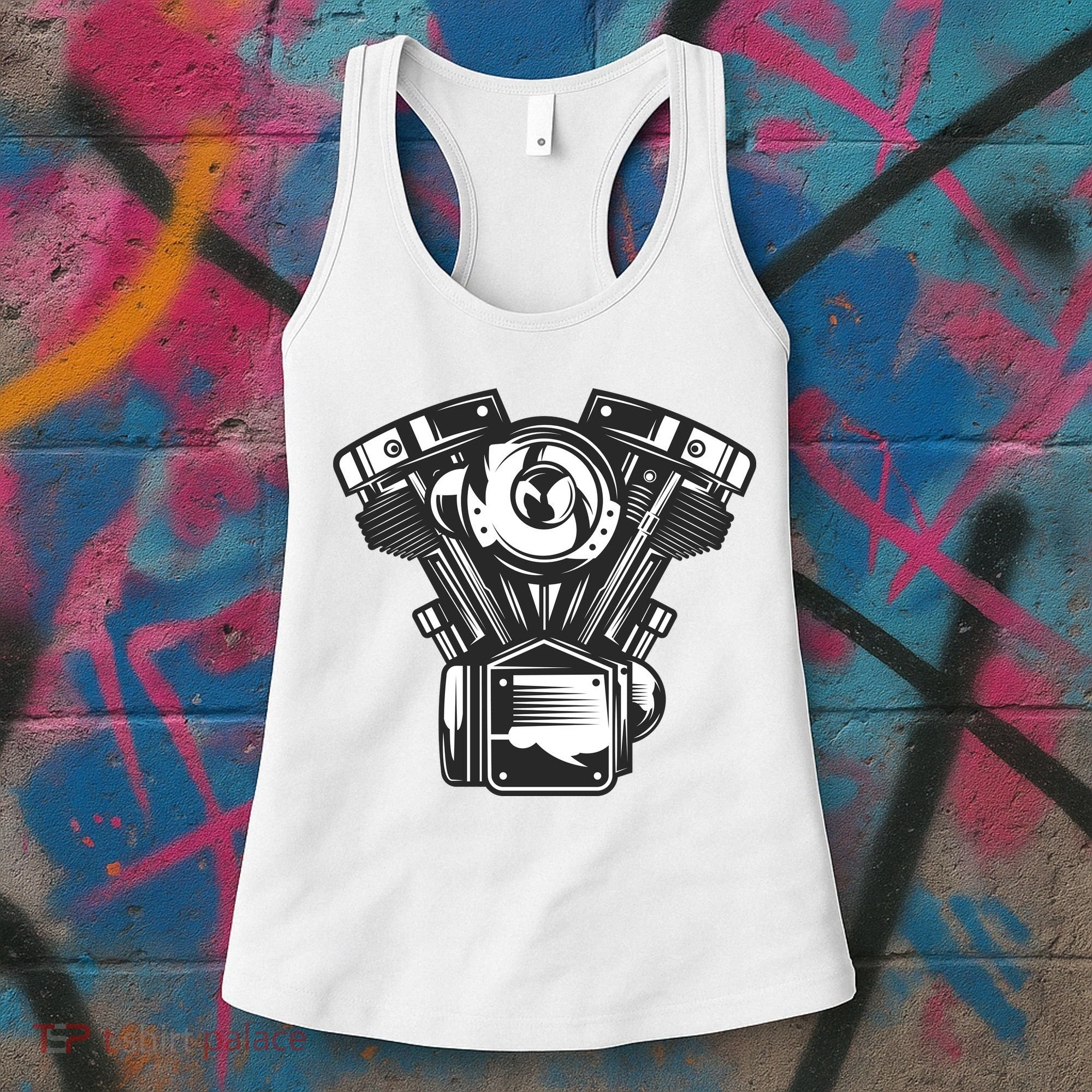 Motorcycle Motor Women's Tank Top