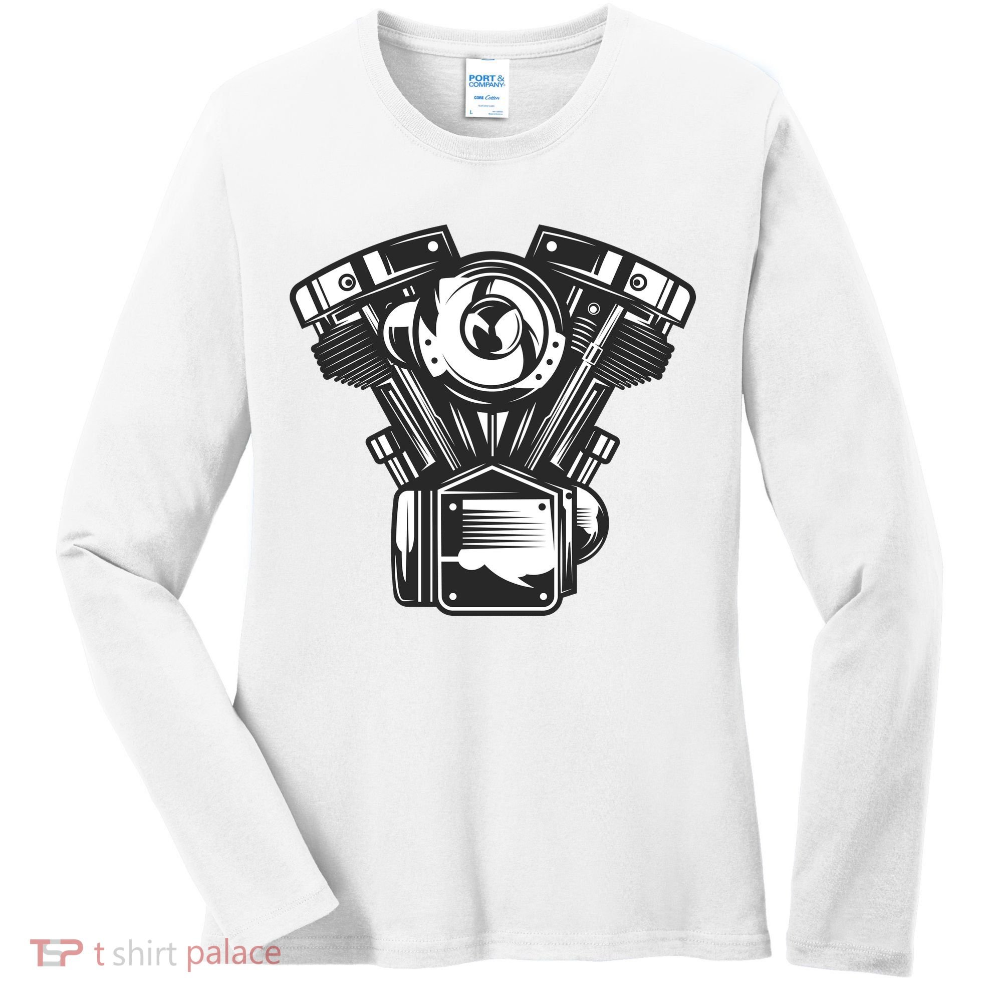 Motorcycle Motor Women's Long Sleeve Shirt