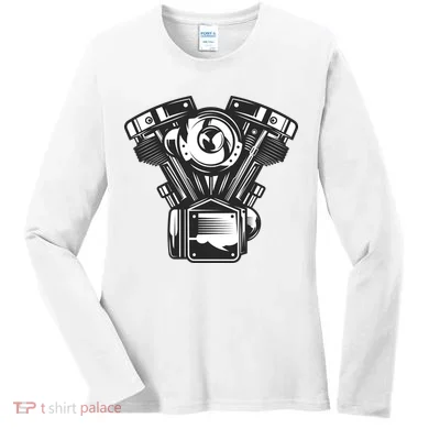 Motorcycle Motor Women's Long Sleeve Shirt
