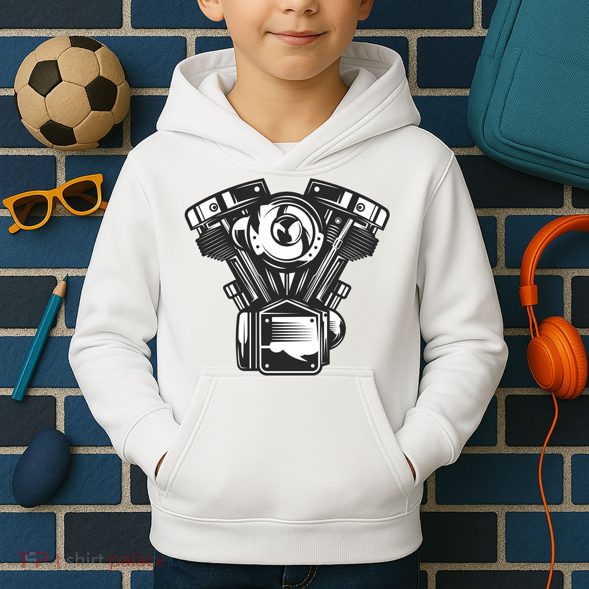 Motorcycle Motor Kids Hoodie