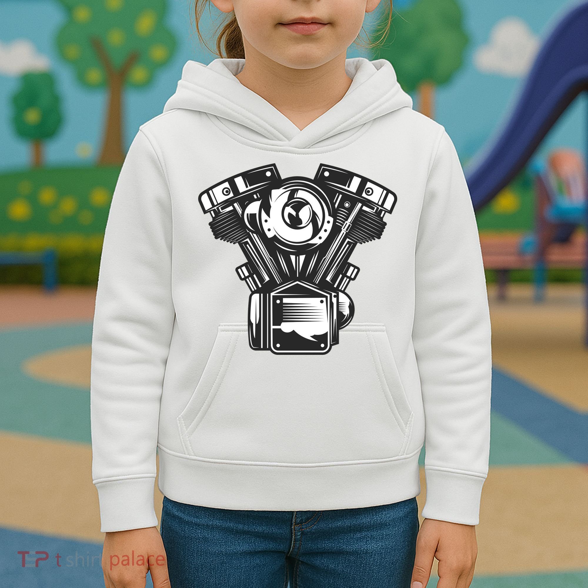 Motorcycle Motor Kids Hoodie