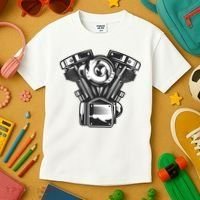 Motorcycle Motor Kids T-Shirt thumb 3